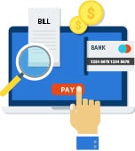 Bill payment with internet banking